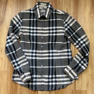 Burberry women’s long sleeve shirt US 8- minor flaws